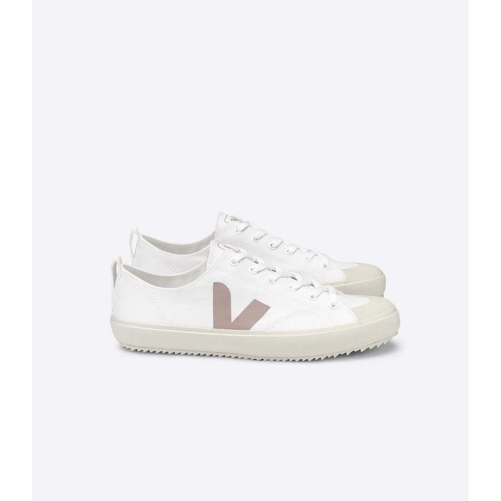 Women\'s Veja NOVA CANVAS Shoes White/Brown | SG 475YXF